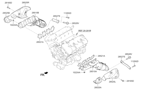 2021 Hyundai Genesis G90 Exhaust Manifold Diagram 3