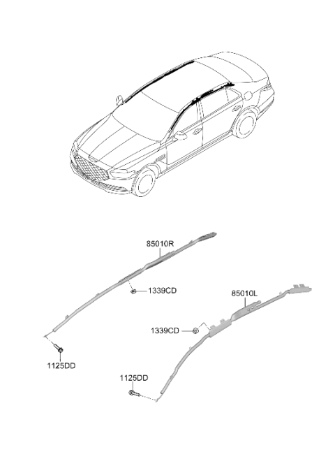 2020 Hyundai Genesis G90 Air Bag System Diagram 2