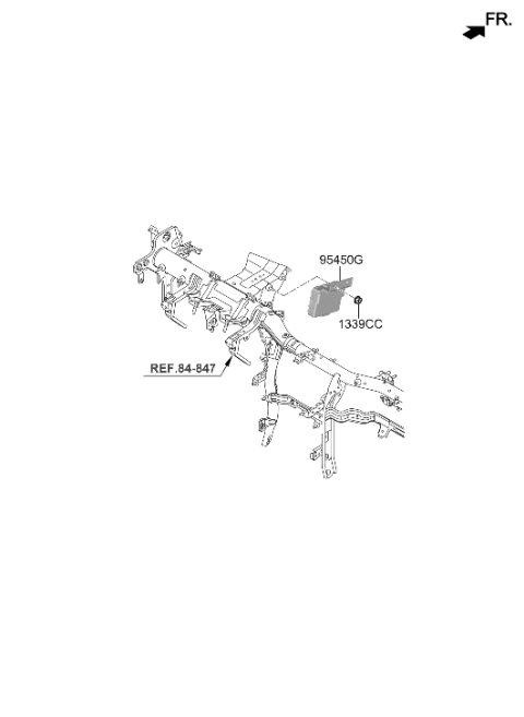 2022 Hyundai Genesis G90 Steering Column & Shaft Diagram 2