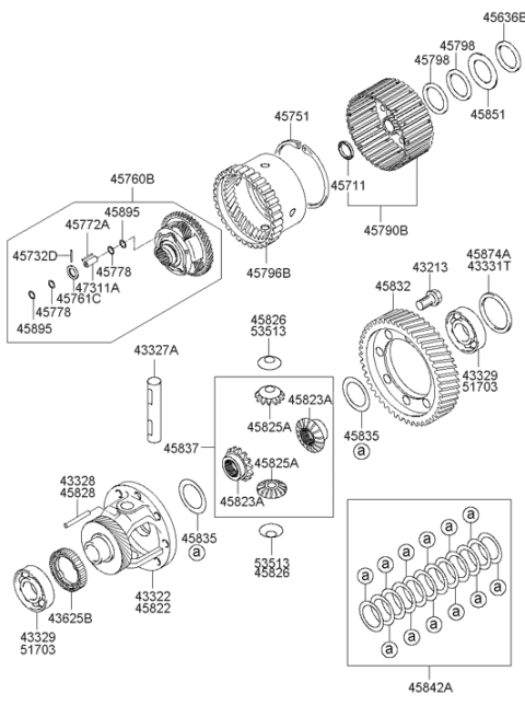 2008 Hyundai Tiburon Transaxle Gear - Auto Diagram 2