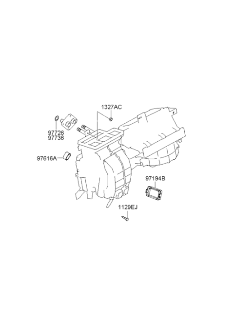 2007 Hyundai Tiburon Heater System-Heater & Blower Diagram 3