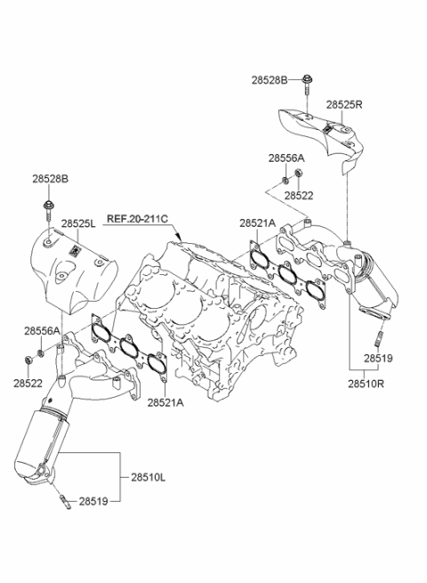 2007 Hyundai Tiburon Exhaust Manifold Diagram 2