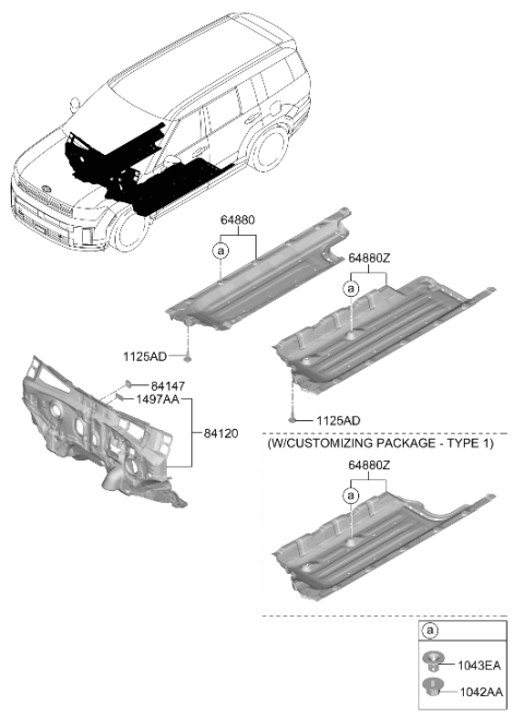2024 Hyundai Santa Fe Isolation Pad & Plug Diagram 2