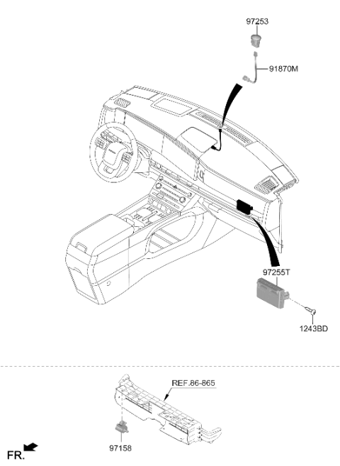 2025 Hyundai Santa Fe WIRING ASSY-EXTENSION Diagram for 91871-R6000