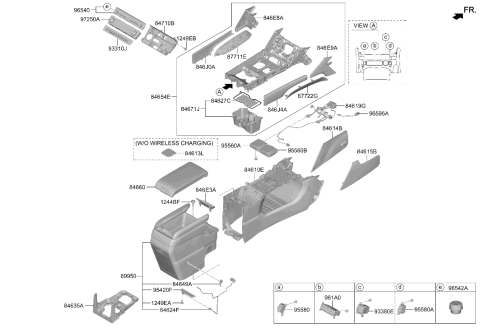 2025 Hyundai Santa Fe Heater Control Assembly Diagram for 97250-R6300-VCA