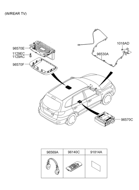 2007 Hyundai Santa Fe Audio Diagram 2