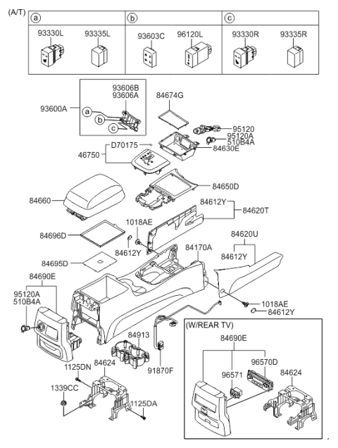 2008 Hyundai Santa Fe Switch Assembly-Seat Heater,LH Diagram for 93601-2B001-WK