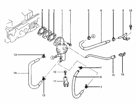 1985 Hyundai Excel Fuel Pump Assembly Diagram for 31700-21020
