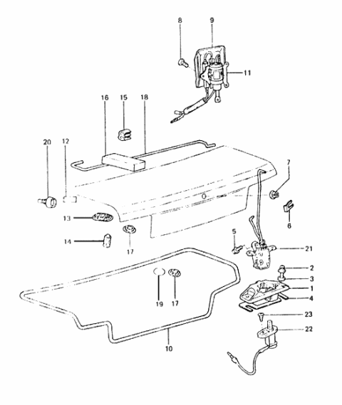 1987 Hyundai Excel Plug-Drain Hole Diagram for 81794-21100