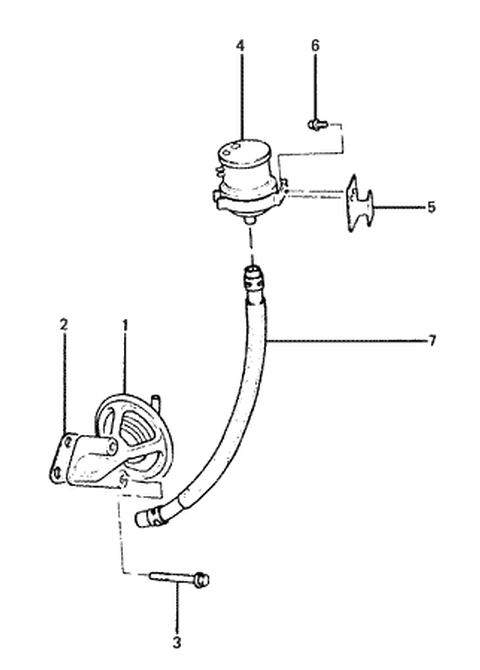 1987 Hyundai Excel Valve Assembly-EGR Diagram for 28450-21340