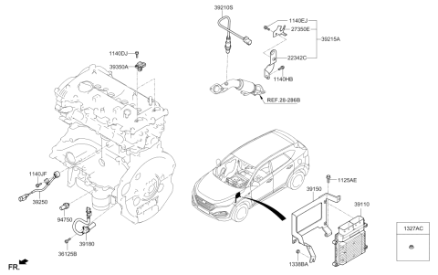 2018 Hyundai Tucson Electronic Control Diagram 2
