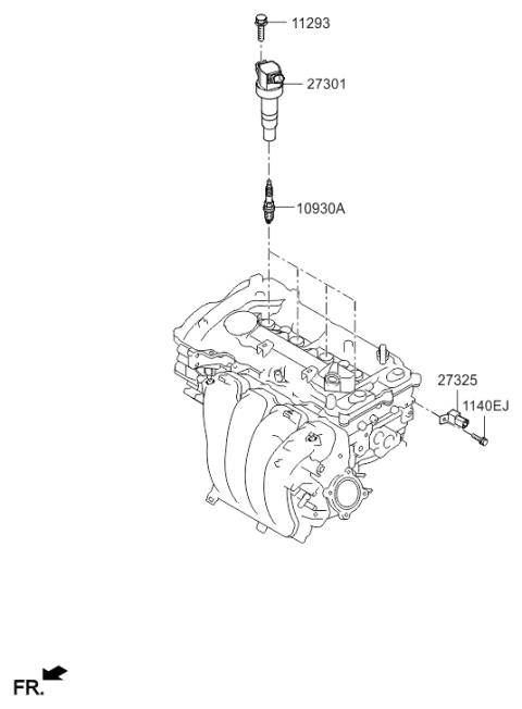 2018 Hyundai Tucson Spark Plug & Cable Diagram 2