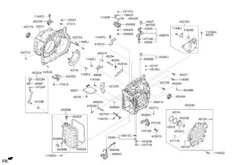 2018 Hyundai Tucson Auto Transmission Case Diagram 2