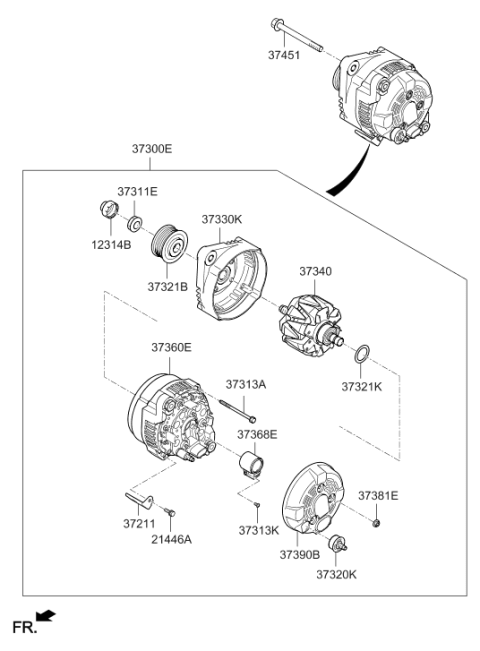 2018 Hyundai Tucson Alternator Diagram 3