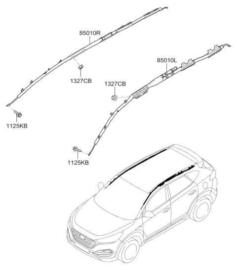 2018 Hyundai Tucson Air Bag System Diagram 2