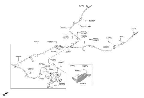2022 Hyundai Ioniq Clip Diagram for 59754-2S100
