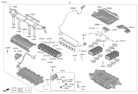 2020 Hyundai Ioniq Fuse-Micro 15A Diagram for 375F2-G2010