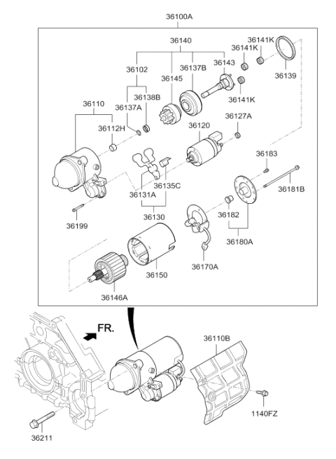2019 Hyundai Genesis G90 Starter Diagram 2