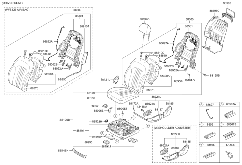 2017 Hyundai Genesis G90 Screw-Tapping Diagram for 12493-05103