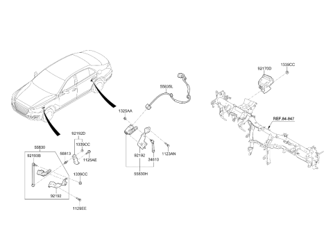 2019 Hyundai Genesis G90 Ecu Assembly-Afls Diagram for 92170-D2000