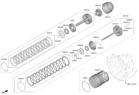 2017 Hyundai Genesis G90 Transaxle Clutch - Auto Diagram 2