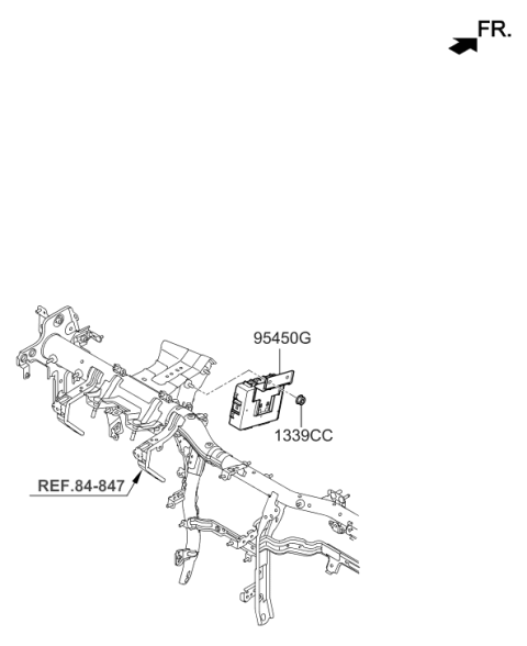 2017 Hyundai Genesis G90 Steering Column & Shaft Diagram 2