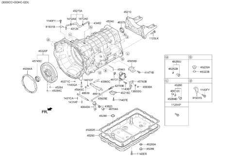 2018 Hyundai Genesis G90 Auto Transmission Case Diagram 2
