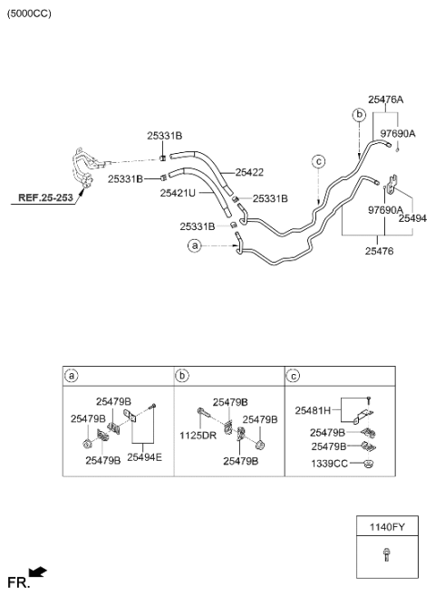 2018 Hyundai Genesis G90 Oil Cooling Diagram 2