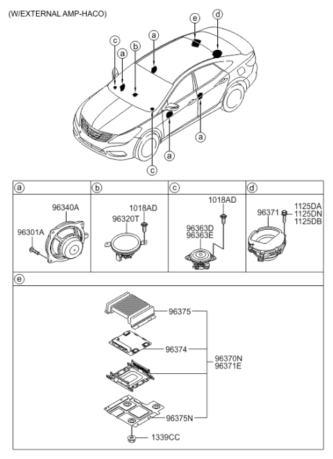 2012 Hyundai Azera Speaker Diagram 5