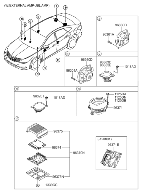 2012 Hyundai Azera Speaker Diagram 3