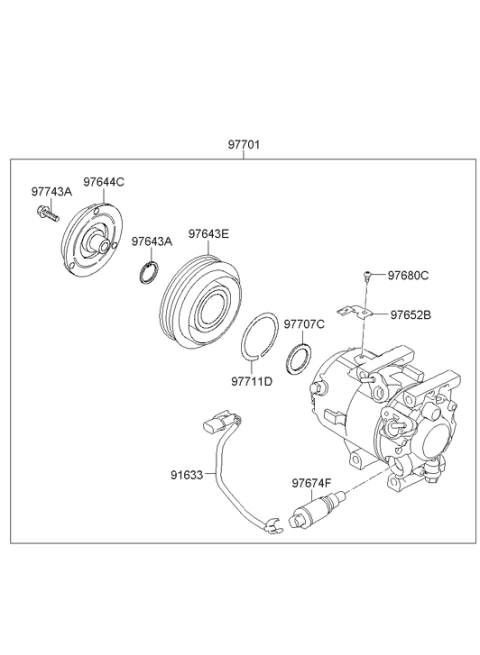 2012 Hyundai Azera Air conditioning System-Cooler Line Diagram 2