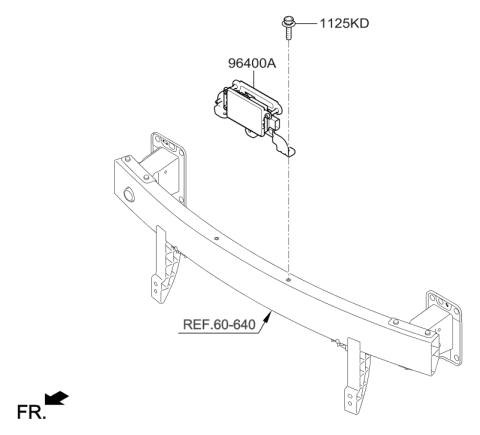 2017 Hyundai Ioniq Unit Assembly-Smart Cruise Control Diagram for 96400-G7100