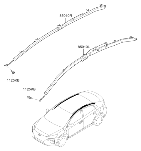 2017 Hyundai Ioniq Electric Air Bag System Diagram 2