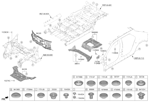 2025 Hyundai Ioniq 5 N PAD ASSY-ISOLATION DASH PANEL Diagram for 84120-NI100