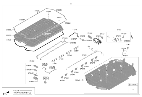 2025 Hyundai Ioniq 5 N RELAY ASSY-POWER Diagram for 37514-CV700