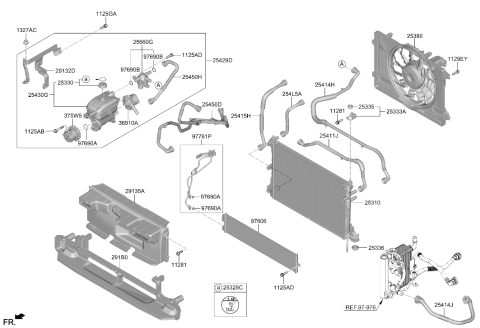 2026 Hyundai Ioniq 5 N Radiator Assembly Diagram for 25310-NI100