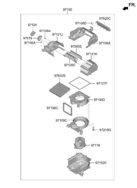 2025 Hyundai Ioniq 5 N Heater System-Heater & Blower Diagram 2