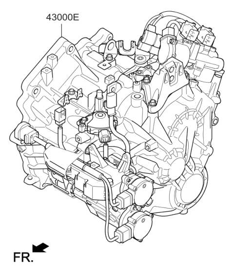 2017 Hyundai Ioniq Transmission Assembly-DCT Diagram for 43000-2B010