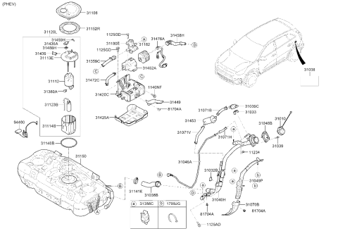 2018 Hyundai Ioniq Hybrid Fuel System Diagram 2