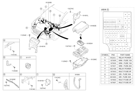 2019 Hyundai Ioniq Protector Wiring Diagram for 91971-G2600