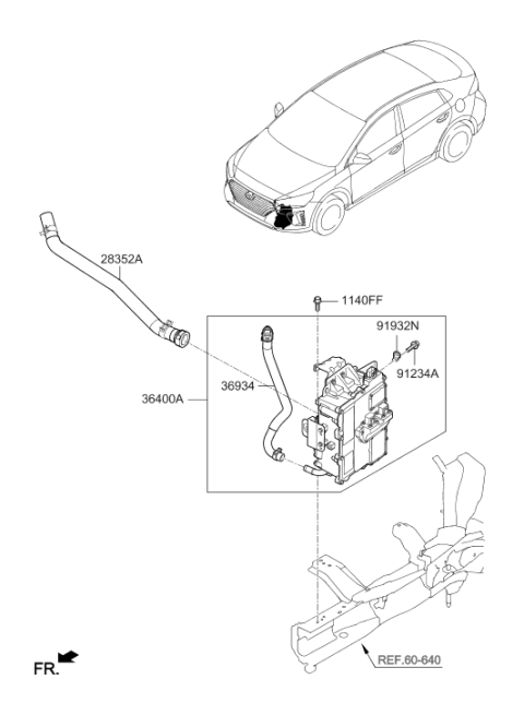 2018 Hyundai Ioniq Hybrid Electronic Control Diagram 4