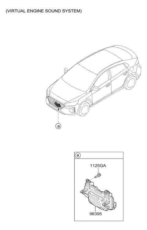 2019 Hyundai Ioniq Hybrid Speaker Diagram 3