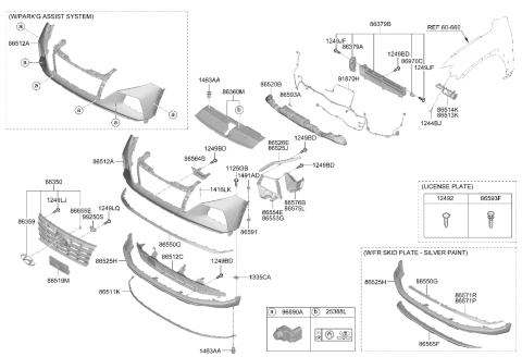 86591-CW000 Genuine Hyundai Lip-FR Bumper