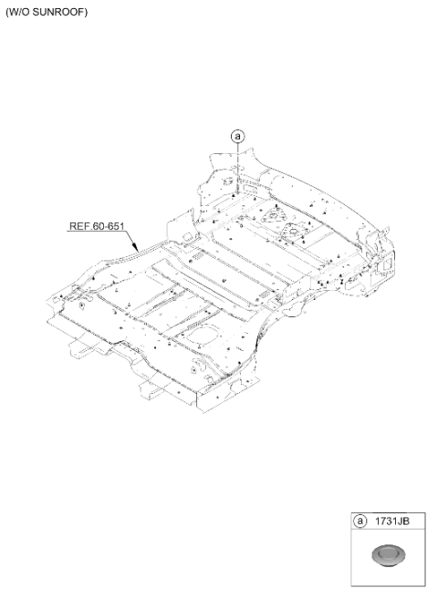 2024 Hyundai Santa Fe Hybrid Sunroof Diagram 2