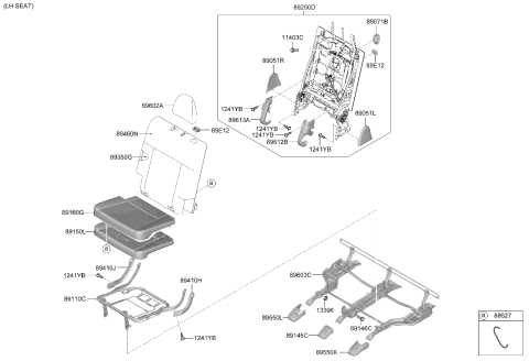 2025 Hyundai Santa Fe Hybrid 3rd Seat Diagram 2