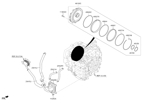 2024 Hyundai Santa Fe Hybrid Auto Transmission Case Diagram 2