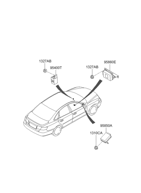 2005 Hyundai Azera Relay & Module Diagram 2