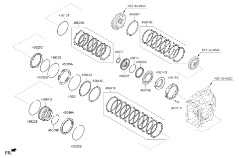 2020 Hyundai Tucson Transaxle Brake-Auto Diagram 3