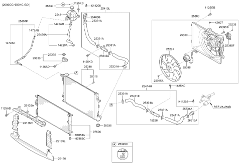 2020 Hyundai Tucson Connector Diagram for 25485-D3200
