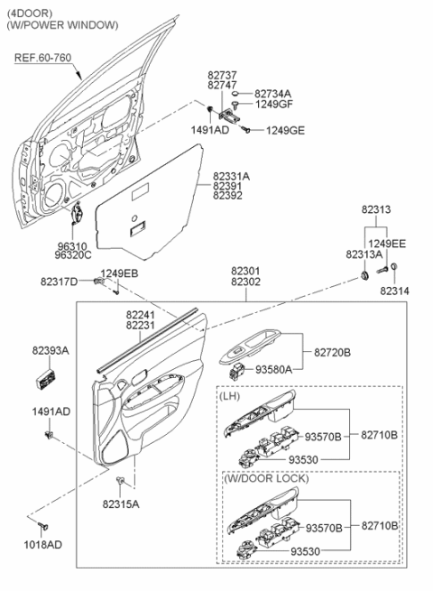 2005 Hyundai Accent Screw-Tapping Diagram for 12492-06181